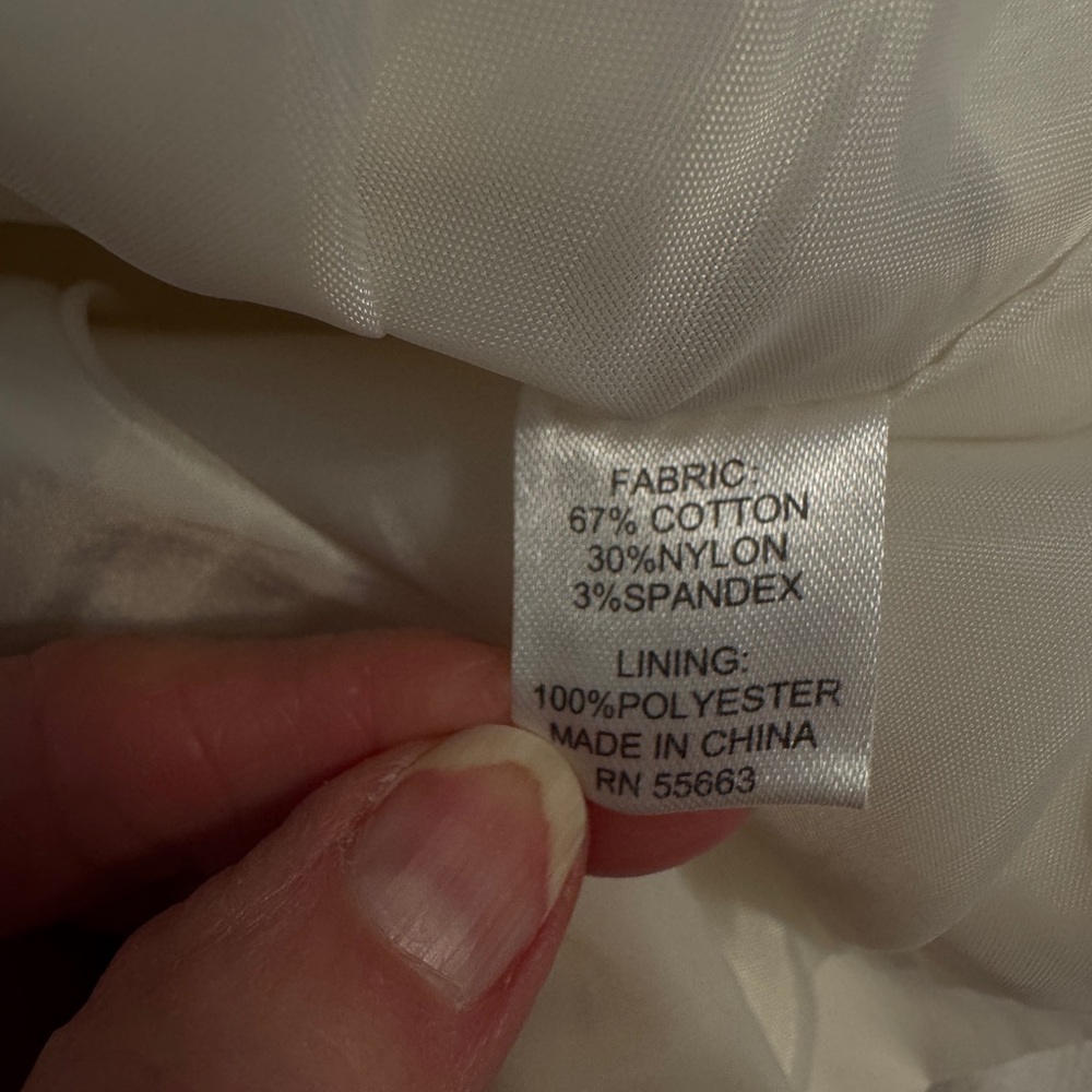 For Cynthia Cream Ruffled Blazer - Picture 9 of 9